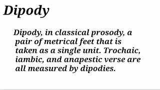 Dipody