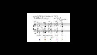 Craig Walsh String Quartet SCORE ANALYSIS Where did those chords come from?