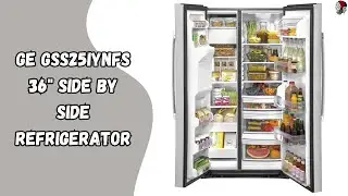 Spacious Freezer GE GSS25IYNFS Side by Side Refrigerator Full Review