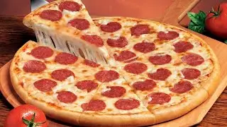 This is how you say pizza dough! Real tasty pizza. Homemade pizza.