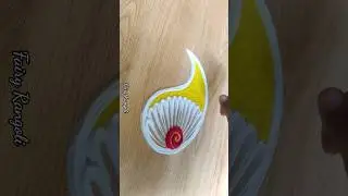 Easy daily rangoli pattern #shorts #fairyrangoli