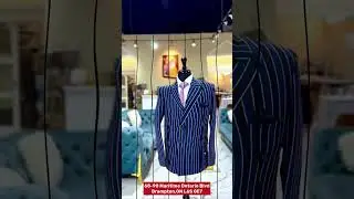 This Black & Blue Pinstripe Suit Means Business 👔🔥 | Fabmark