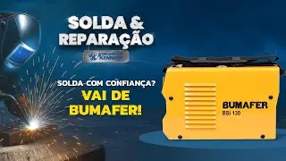 Kit Inversora de Solda BSI 130 5,6kVa Bivolt com M&aacute;scara Bumafer | Ferramentas Kennedy