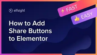 How to Add Social Share Buttons Widget to Elementor