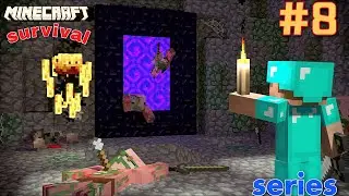 FIRST TIME VISIT IN NETHER | MINECRAFT GAMEPLAY #minecraft #minecrafthindi #30dayschallenge #e8
