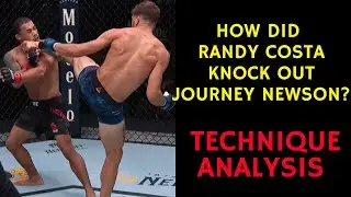 How did Randy Costa KO Journey Newson with a high kick