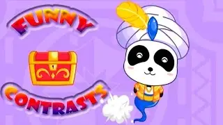 Funny Contrasts by BabyBus - Baby Panda learning antonyms - Educational apps for kids