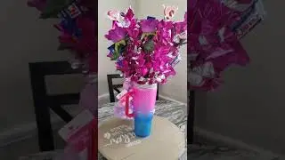 Tumbler cup floral and candy bouquet 💐🩷