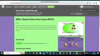 Nilly's Basics Education Game BETA Is available now For @MediaGamesGuide