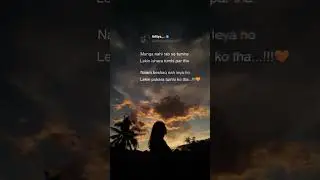 Tum jo aaye ✨🖤 aesthetic status video (lofi song) #astheticstatus #lyricsstatus #slowedreverb#shorts