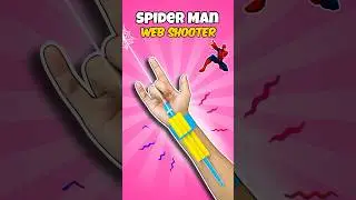 Make Amazing Web Shooter with Paper  | Spider Man Web Shooter 🤩#shorts