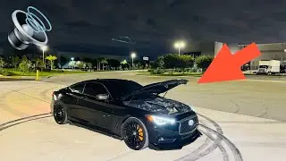 TOOK THE COVER OFF MY AMS INTAKES ON MY INFINITI Q60 (sounds even crazier, loud spools&hellip;)
