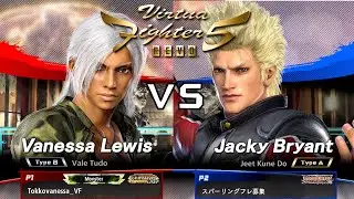 [VF5 REVO] Vanessa (Tokkovanessa_VF) vs Jacky (Sparringfureboshu) | High Level Replay