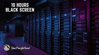 SERVER ROOM Sound | 10 Hours WHITE NOISE Black Screen | Calm, Relax, Soothe a Baby