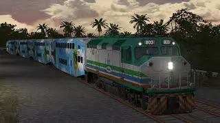 Train Simulator 2021 - Miami to West Palm Beach - Tri-Rail Train P601 (F40PHL-2)