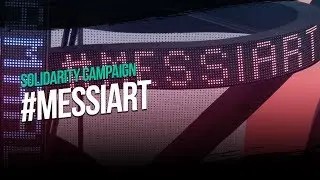 Messi solidario: una obra de arte para luchar contra el c&aacute;ncer infantil #MessiArt