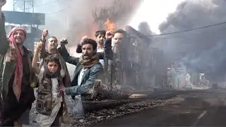 Footage shows havoc after Israeli strike on a power plant and sea port in Yemen