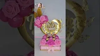 Regalo para Mama 😍 Arreglo con flores y Ferrero #anchetas #bandejaspersonalizadas