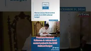 PBBM,vetoes flood control project in the 2025 national budget #pbbm #inquirerdotnet #newsph