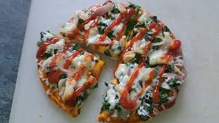 Spinach cheese pizza😋 after heavy push workout😮&zwj;💨 || Vlog 89