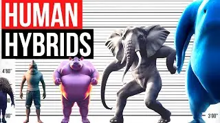 HOW Hybrid of HUMAN Will Look Like | Rhino, Elephant, Blue Whale
