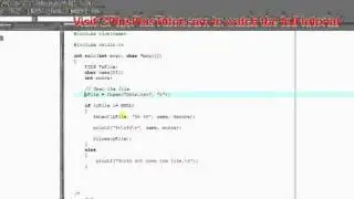 C Programming Tutorial # 41 - fscanf() - feof() - Reading From A File - Part 2 [HD]x