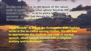 Pied Beauty by Gerard Manley Hopkins : Critical Evaluation by Prof. M.S. Holkar
