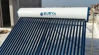 Solar water heater installation// suriya solar water heater installation/300liter solar water heater