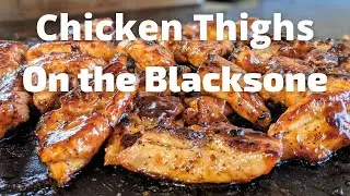 Chicken Thighs and Waffle Fries on the Blackstone Griddle