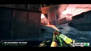 IEM Sydney 2017 - SK Gaming Coldzera vs FaZe 3K Spray With AK-47 on de_overpass