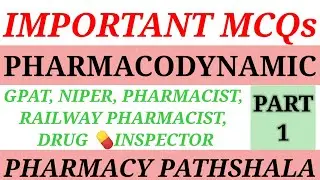 PHARMACODYNAMICS MCQs | PHARMACOLOGY | PART-1 | IMPORTANT FOR GPAT-2022 | NIPER | PHARMACIST EXAM