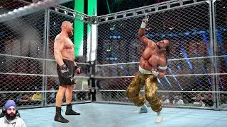 Brock Lesnar vs Sabu Steel Cage Match