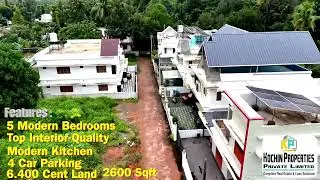 Luxury 5BHK Villa for Sale in Pallikkara | Near Kakkanad Infopark | 2600 Sqft | Semi Furnished