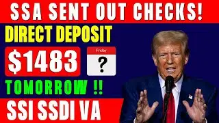SSA Sending $1,483 Checks! Direct Deposits Arrive THIS FRIDAY!