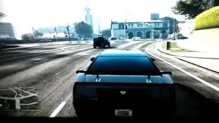 GTA 5 Franklin walks his dog name Chop