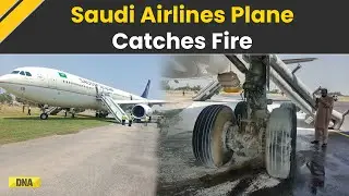 Saudi Airlines Plane Catches Fire While Landing At Pakistan's Peshawar Airport