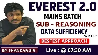 Banking Mains Level DATA SUFFICIENCY (PART 02) By Shankar Sir #banking #ibps