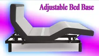 Adjustable Bed Base with Wireless Massage Bluetooth Head Tilt