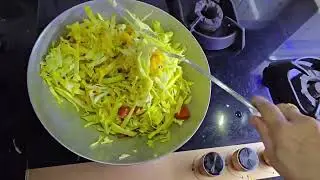 Cabbage Nutrella Mix. Power dish. High protein #vegetarian #protein #nutritious 