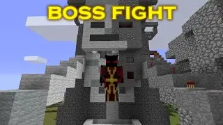 I Built a Cyborg Skeleton Boss Fight in Minecraft!