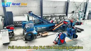 HVST Tire Crushing Line| 5&ndash;40 Mesh Rubber Granules