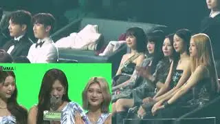 LE SEERAFIM reaction to IVE Yujin speech at mma 2022