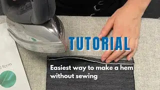 Easiest way to make a hem without sewing | Hotmelt adhesive tape | Fabric tape