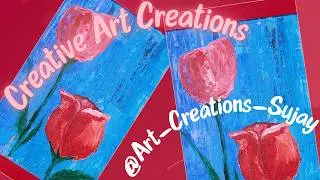 Love is in the air through an easy acrylic abstract painting #valentinesday #valentine #valentines