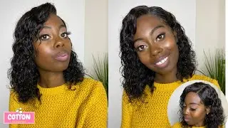 Tint lace with Sally Hansen Airbrush Leg Spray | Amazon Lace front wig | Yayaku Wavy Bob