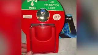 Trying out the Christmas Led projector light from Dollar Tree 2020