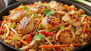 ASMR Cooking video/ How to Cook Tasty Fried Rice Step by Step