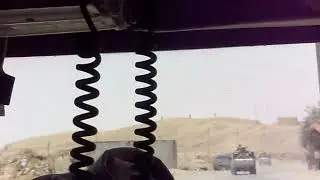 PRP3 The Author convoying in Anbar with Marines