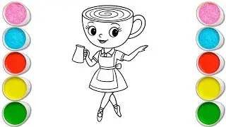 Ballerina Cappuccina Drawing, Painting & Coloring For Kids and Toddlers_ Child Art