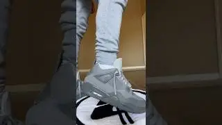 JORDAN 4 WET CEMENT ON FEET LOOK (Best On Foot Look) #jordan4 #jordan #sneaker